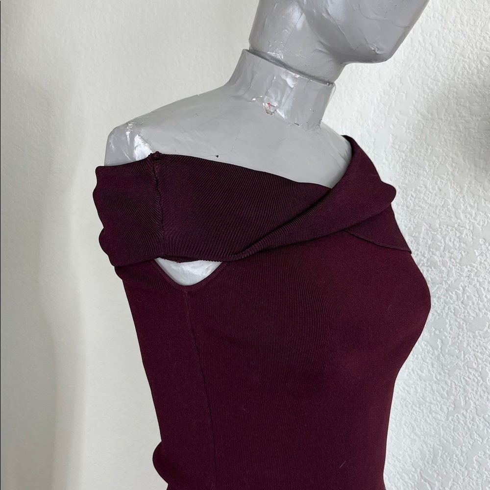 Reiss Dylan Ribbed Knit Off-the-Shoulder Top - Picture 8 of 10